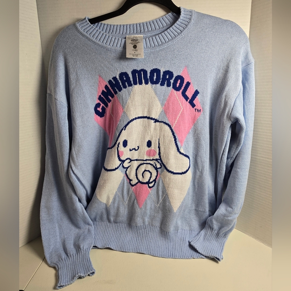 Hybrid Apparel Sanrio Light Blue Cinnamoroll Sweater Size Small